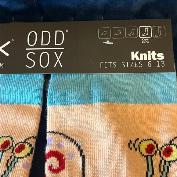 Odd Sox SpongeBob Crew Socks Gary the Snail Mens Womens Pink Blue Y2K Fun Gift - Picture 4 of 8